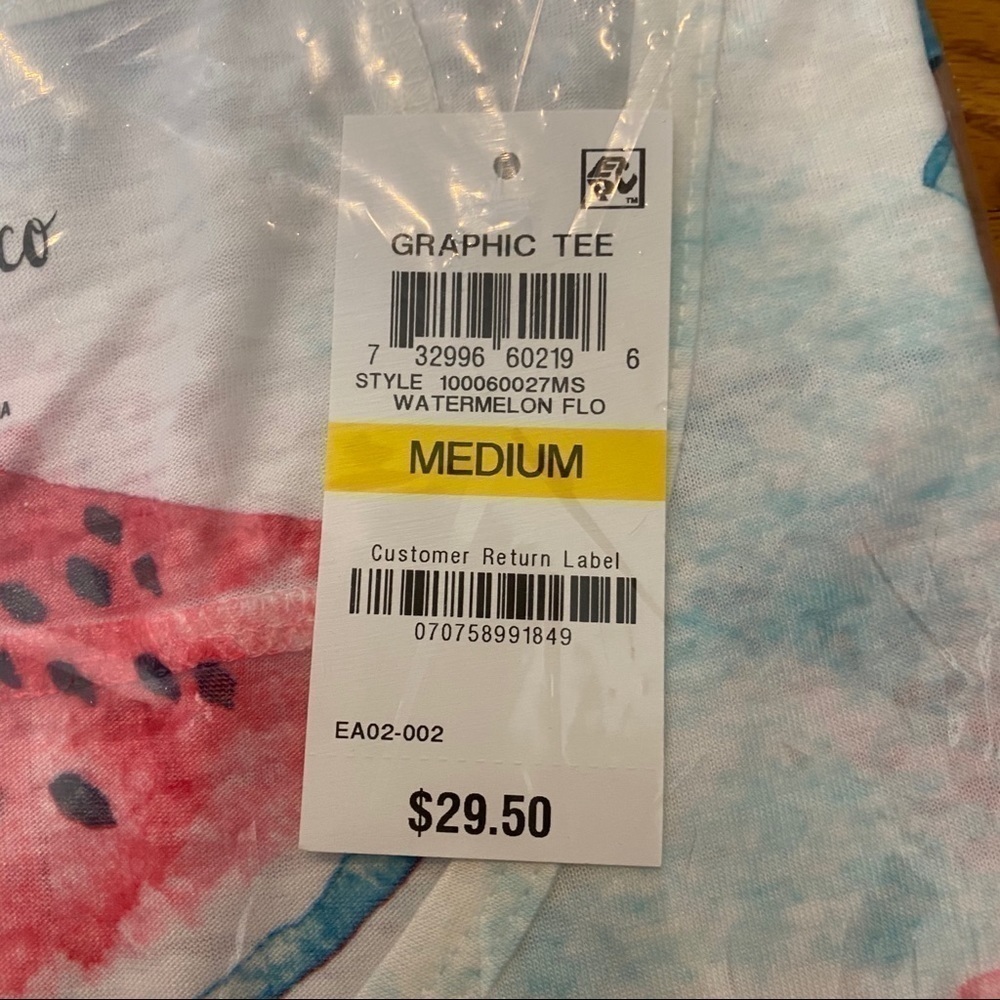 NWT woman’s watermelon tank size medium - Picture 5 of 5
